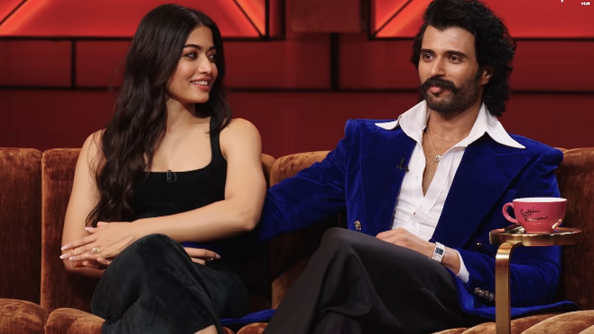 'Please Don't Worry About Me Or Him': Rashmika Mandanna Reacts To Vijay Deverakonda Being Called 'Red Flag' After KWK 9 Appearance