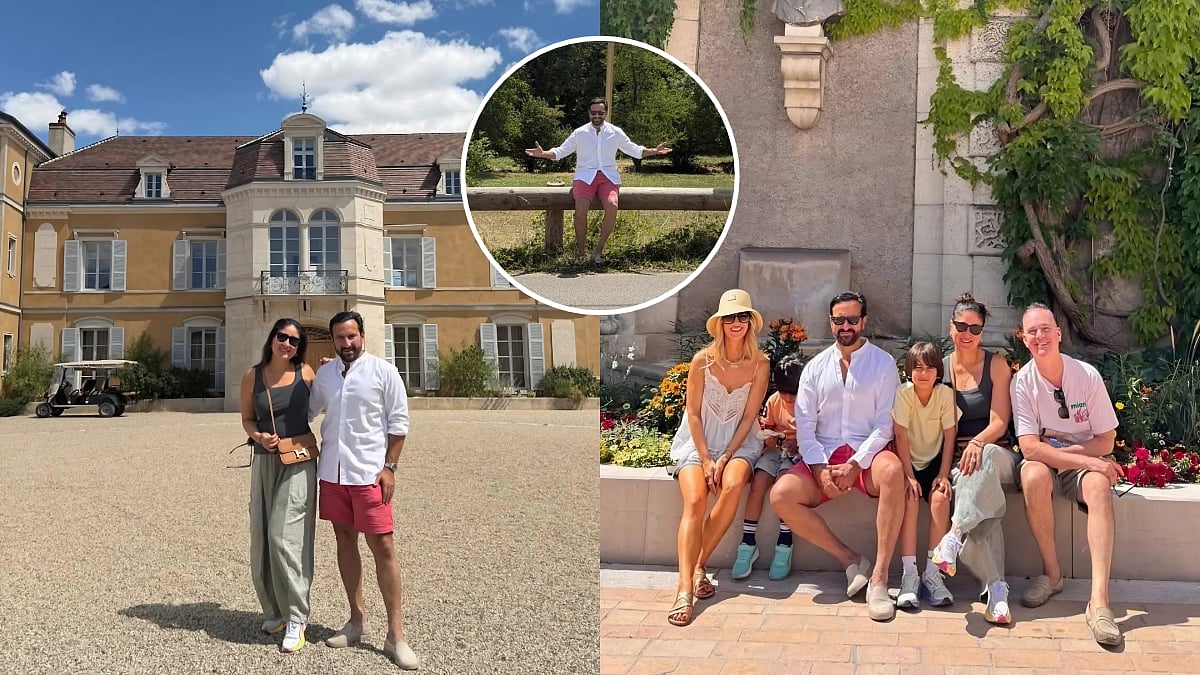 Saif Ali Khan Gets Lost In The Vineyards Of France With Kareena Kapoor And Their Kids