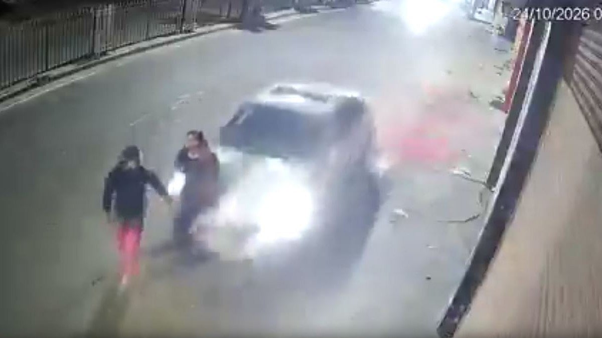Mother, Daughter Injured As Speeding Verna Hits Them In Rohtak - VIDEO