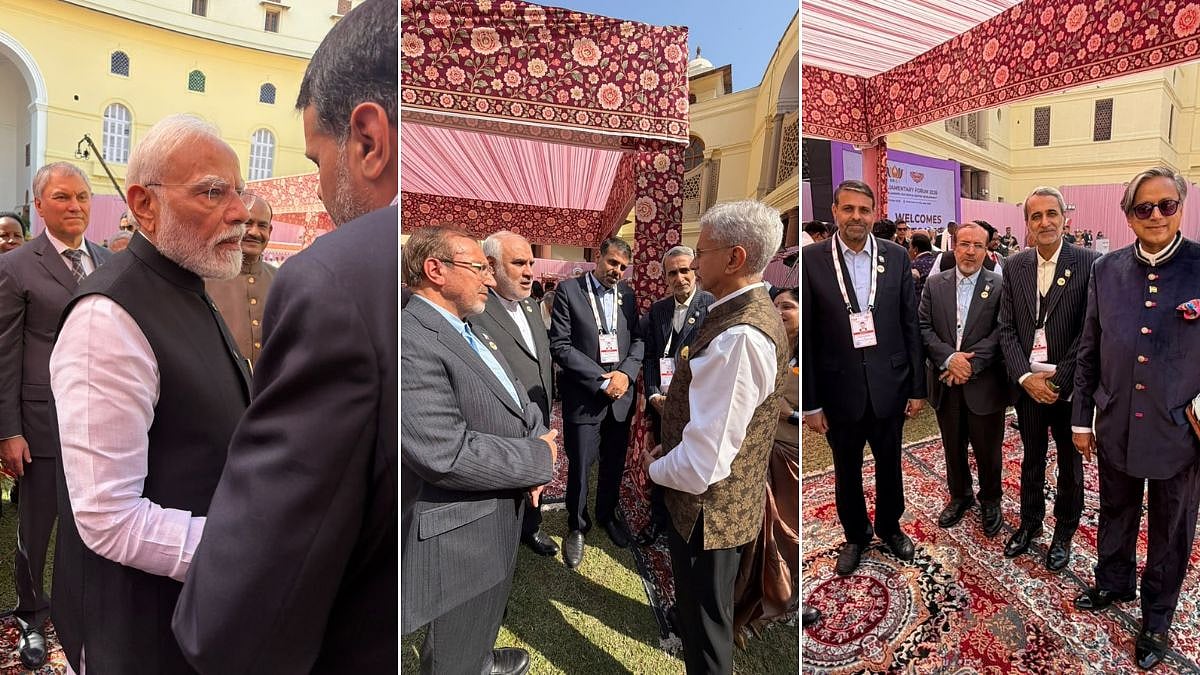 PM Modi, Jaishankar & Shashi Tharoor Meet Iranian Parliamentary Delegation On Sidelines Of 12th BRICS Parliamentary Forum In New Delhi | Video