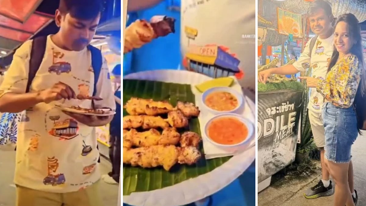Ujjain Civic Officer Faces Action Over Thailand Trip Without Permission, VIDEO Of Him Trying Crocodile Meat Goes Viral