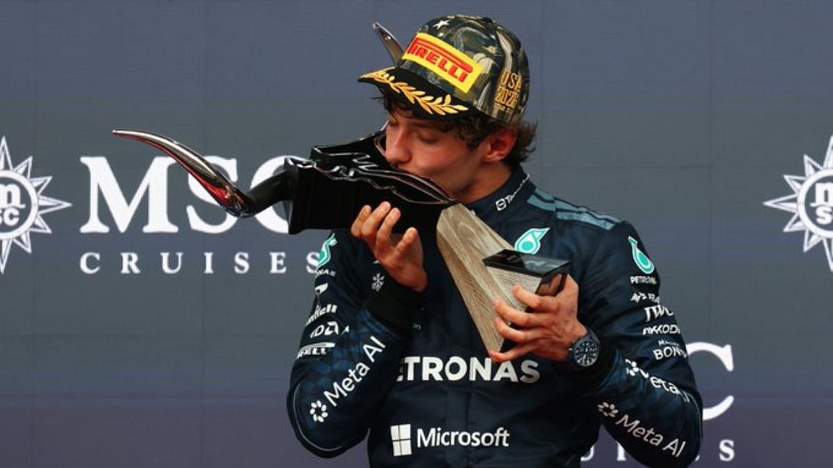 Kimi Antonelli Wins United States Grand Prix, Beats Charles Leclerc & Max Verstappen To Move Closer To Maiden F1 Drivers' Championship | Watch