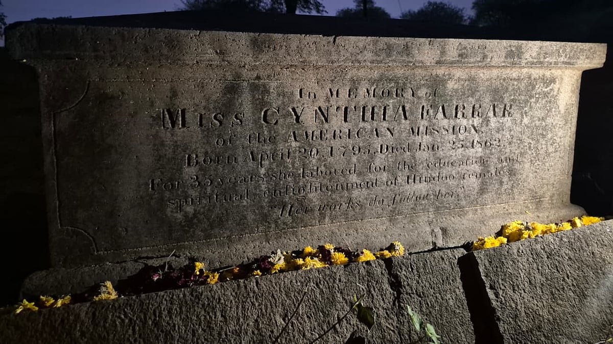 Ahilyanagar: Tomb Of Cynthia Farrar, Teacher Of Savitribai Phule, Discovered After More Than 150 Years