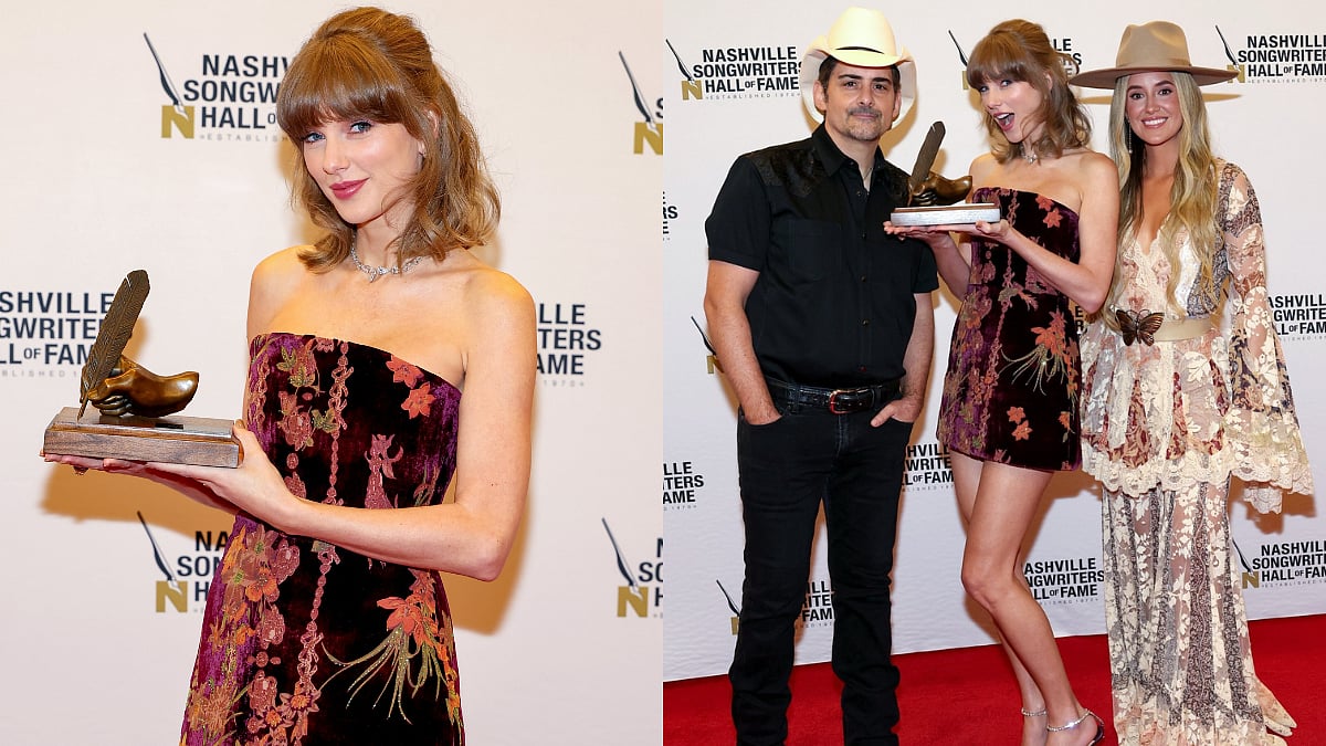 Taylor Swift Makes History As Youngest-Ever Nashville Songwriters Hall Of Fame Inductee, Wears Romantic Dress For Honour