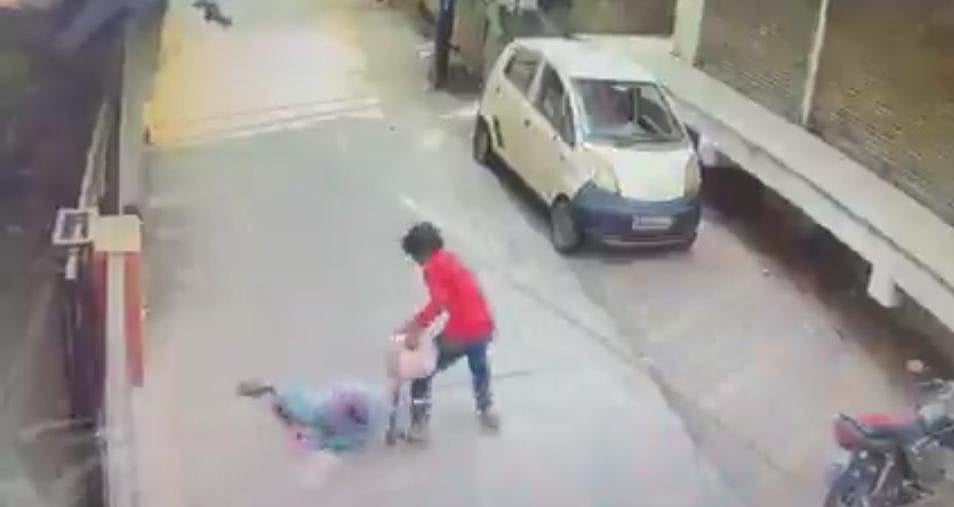 Caught On Camera: Juvenile Held After Attack On Elderly Woman In Chhatrapati Sambhajinagar