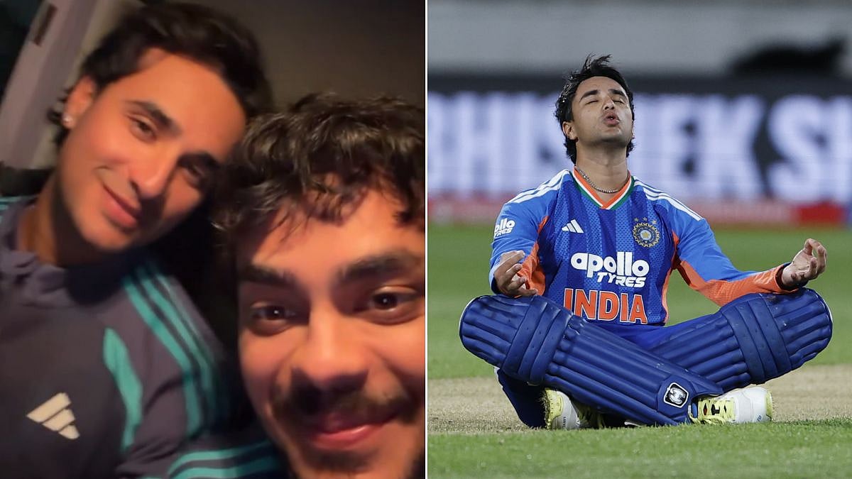 'Dusro Ki Mental Health Kharab Karke': Ishan Kishan Takes A Cheeky Dig At Abhishek Sharma’s Meditation Pose After Century | VIDEO