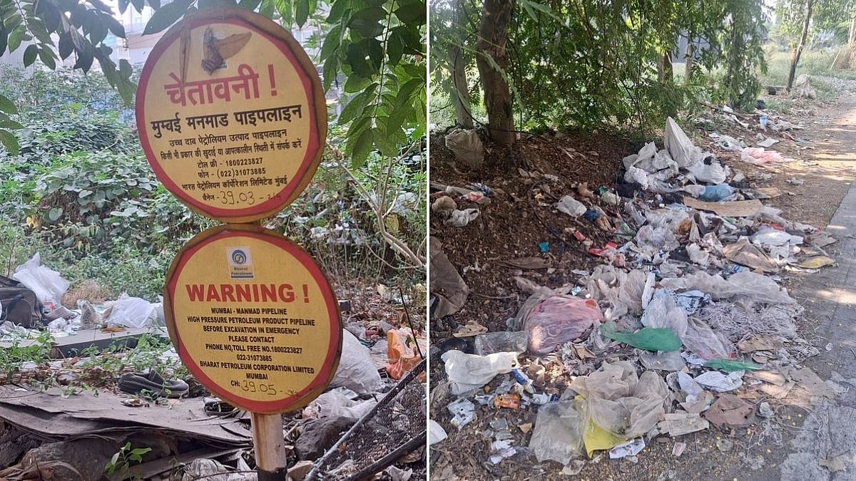 Dombivli MIDC Garbage Fires Raise Safety Concerns Near High-Pressure Oil Pipelines; Activist Seeks KDMC Action