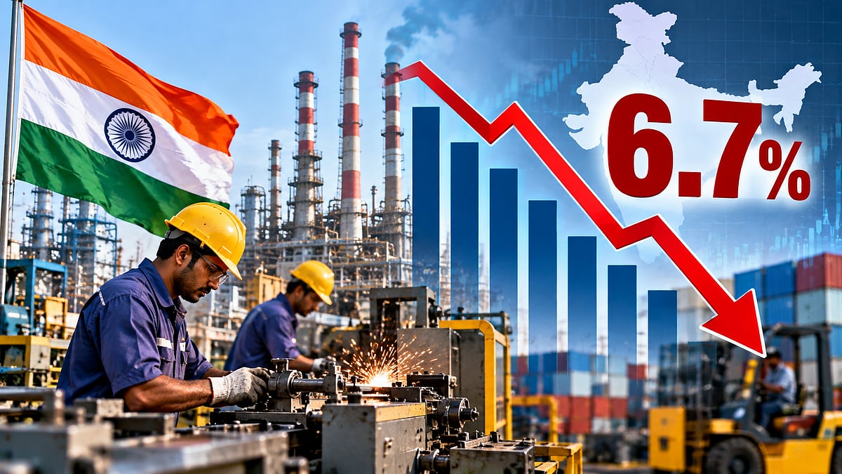 India's Industrial Production Growth Slows To 6.7 Per Cent In September