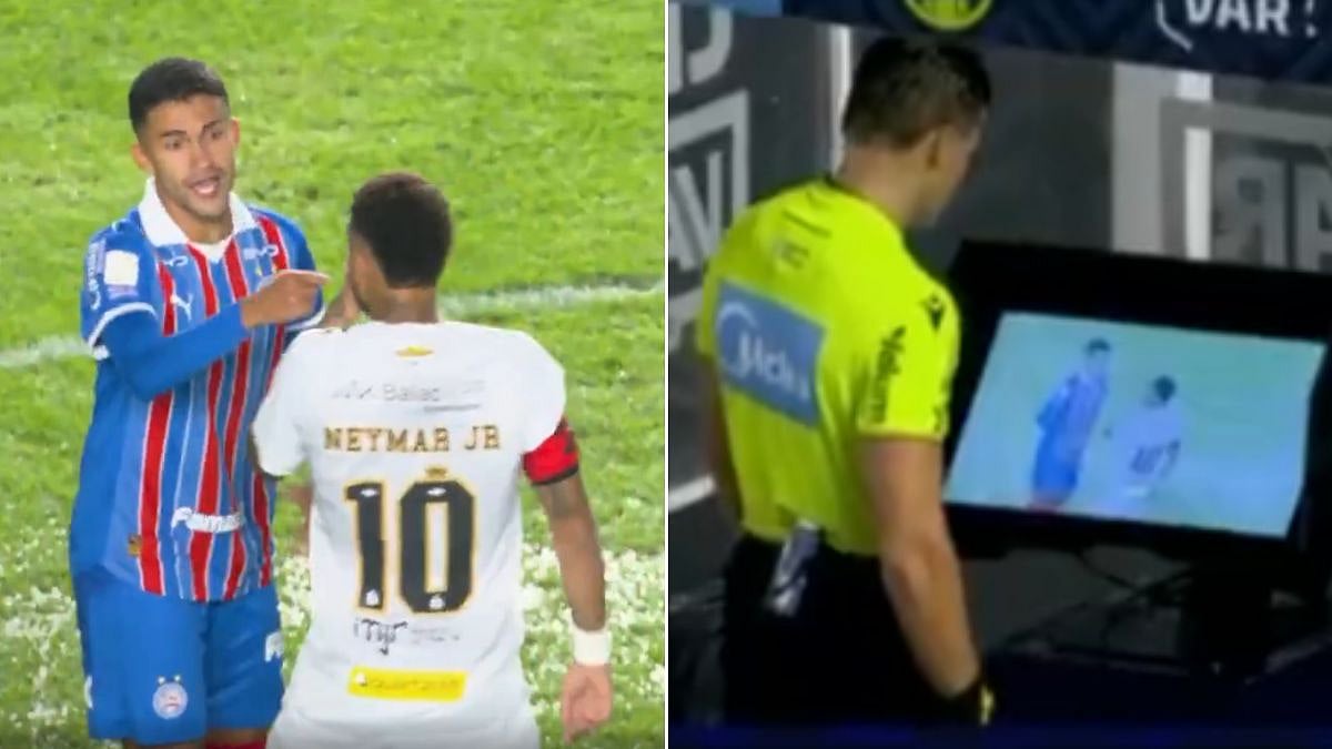 Neymar Handed Two-Match Ban For Covering Mouth During Santos vs Bahia Clash, Violating Vinícius Júnior Protocol In Brazilian League | Watch