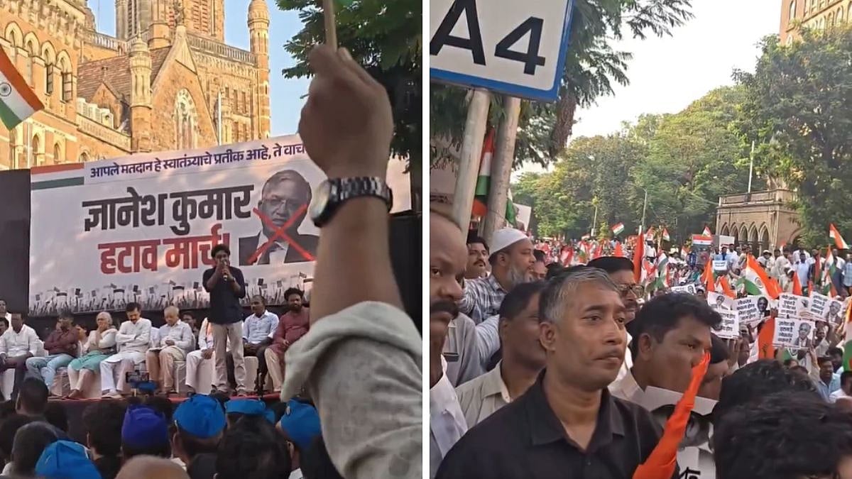 Mumbai: Prakash Ambedkar-Led Protest Against CEC Gyanesh Kumar Disrupts Traffic In South Mumbai For 3 Hours | VIDEO