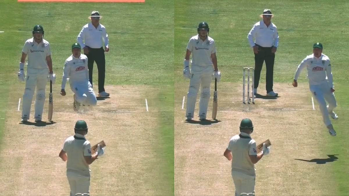 Matthew Breetzke's Kangaroo-Like Celebration After Marnus Labuschagne's Duck Leave Fans In Splits During SA vs AUS 3rd Test | Video 