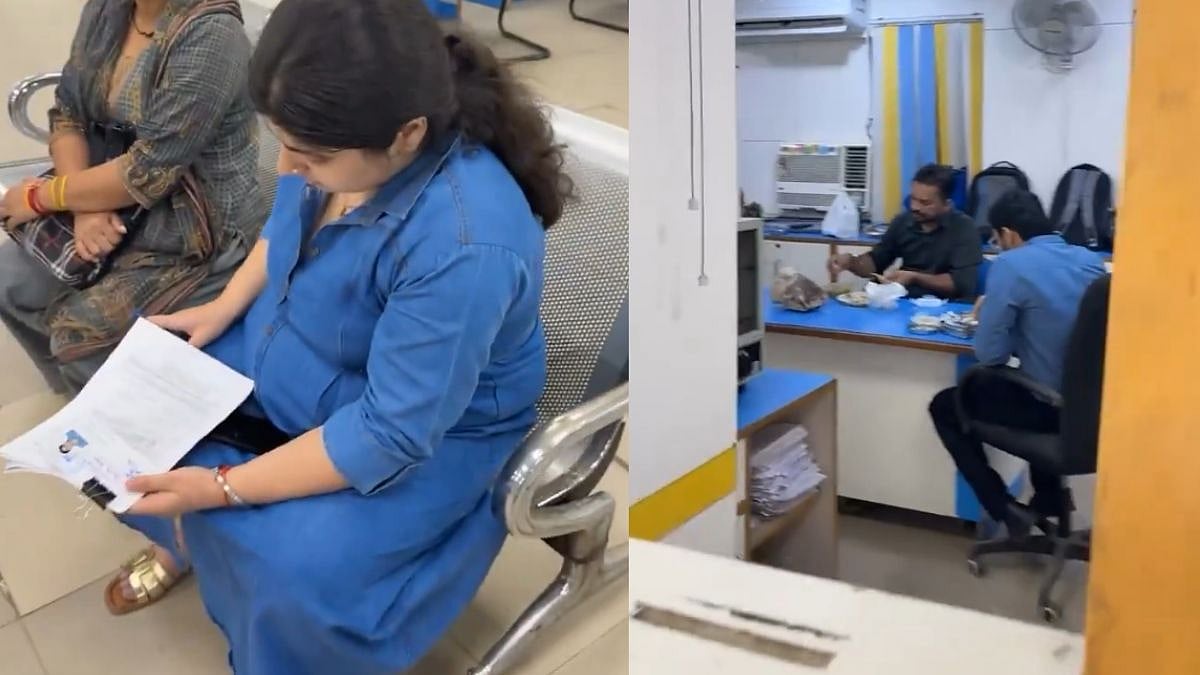 'Ye Hote Hai Sarkari Kaam': 9-Months-Pregnant Woman Allegedly Made To Wait 2 Hours At Canara Bank, Netizens Divided - VIDEO 