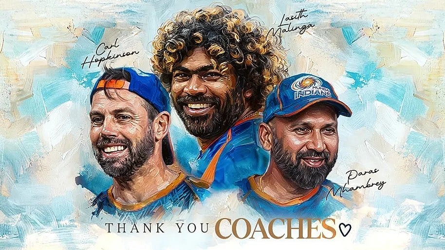 Mumbai Indians Thank Lasith Malinga, Paras Mhambrey & Carl Hopkinson For Their Contributions