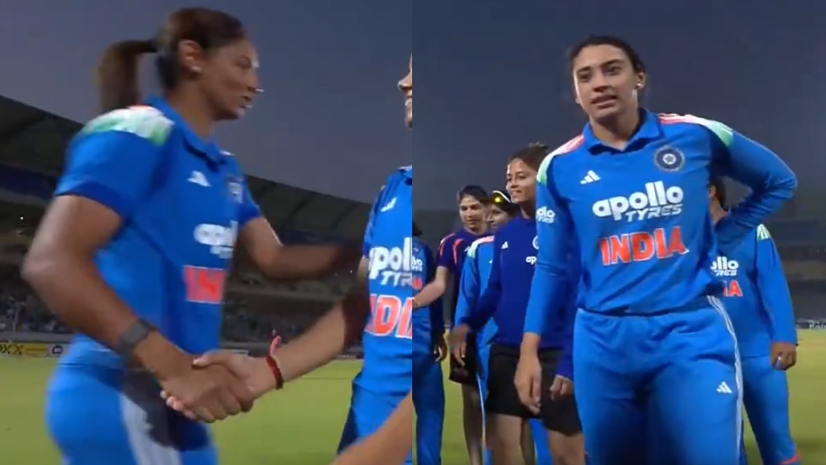 Is Everything Fine Between Harmanpreet Kaur And Smriti Mandhana? Missed Handshake Raises Questions Post IND W vs ZIM W Match | Video
