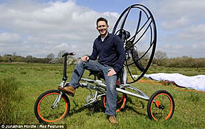 UK inventors build ‘world’s  first’ flying bicycle