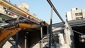 Indore Municipal Corporation Demolishes Illegal Hotel Structure In Pipliyahana Area