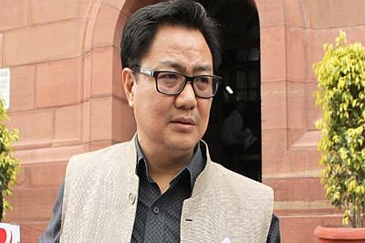 ‘Slogans against nation ‘not acceptable’: Rijiju