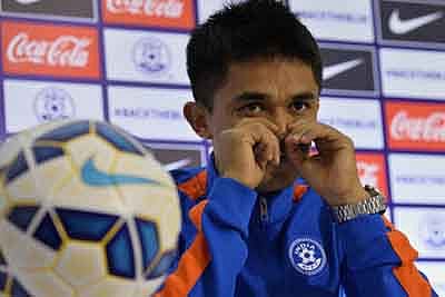 Indian football team captain Sunil Chhetri | AFP Photo