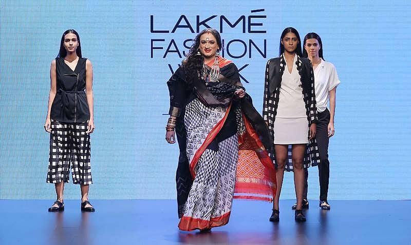 Laxmi Narayan Tripathi walks for Doubtisout at LFW SR 2016 – Copy
