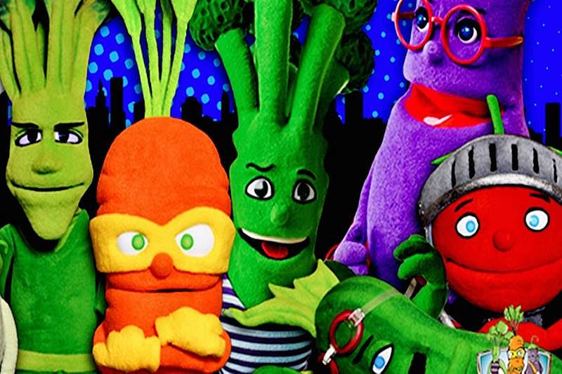 Cartoon characters as super veggies help kids eat healthy