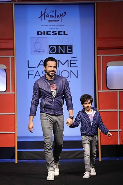 Emraan Hashmi and Ayaan Hashmi walk for The Hamleys Show styled by Diesel…