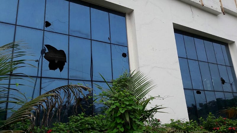 Saamana’s Navi Mumbai office attacked over cartoon published