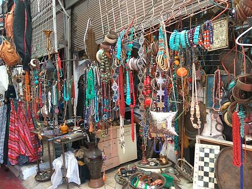 Glimpse of a roadside market in Jaffa