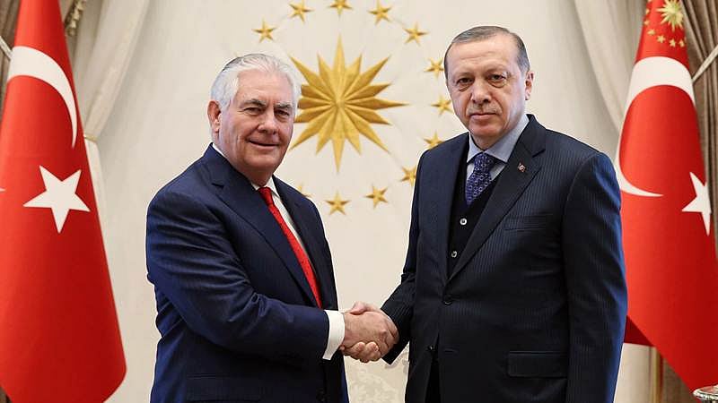 Tillerson visits as Turkey says its Syria campaign over