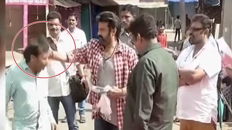 OMG! Nandamuri Balakrishna’s controversial video, hits assistant at KS Ravikumar movie launch