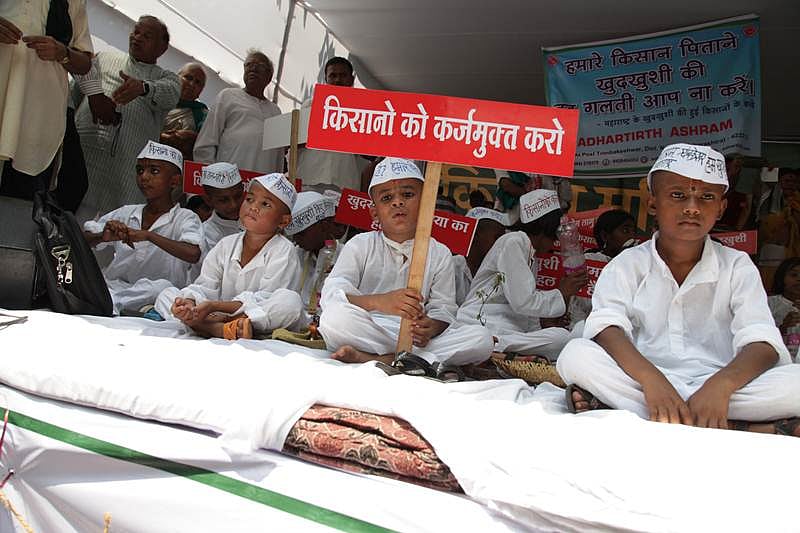 Kids at the Kisaan Protest