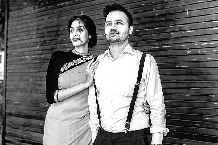 Urvashi and Parth added a bit of Delhi’s Old World charm to their pre-wedding shoot