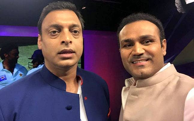 Virendra Sehwag will take on Shoaib Akhtar in Swiss Alps