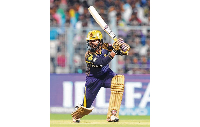 At home, KKR does it in style
