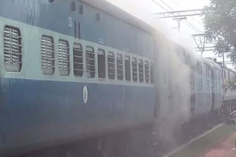 Fire breaks out in train in Odisha, passengers safe