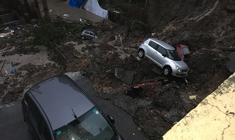 Mumbai Rains: Seven cars damaged, residents trapped after wall of under construction building collapses in Wadala