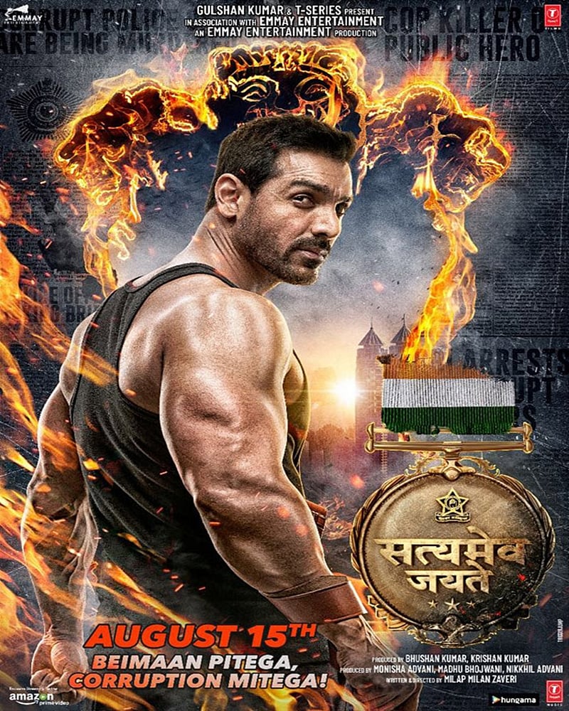 Satyameva Jayate Poster: John Abraham looks fierce and intense in this new poster of the film