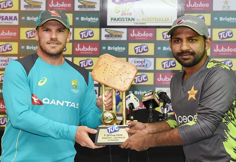 Pakistan vs Australia: ICC trolls PCB after witnessing giant biscuit stuck on TUC 2018 trophy