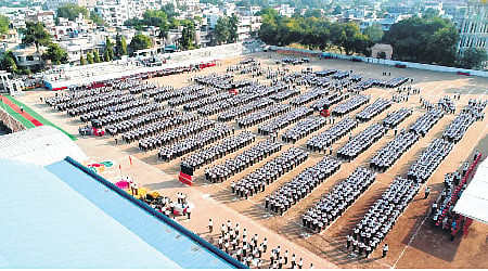 Ujjain: Thousands participate in RSS path-sanchalan