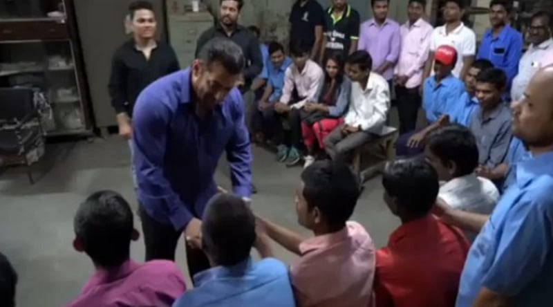 Salman Khan spends quality time with visually impaired people after wrapping up Bharat