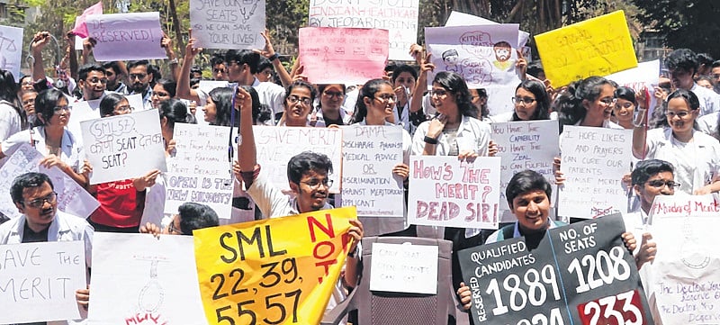 Doctors, medical students stage silent protest against reducing PG seats