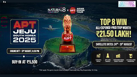 Natural8 India Launches APT Jeju Exclusive Tournament