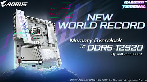 GIGABYTE Achieves DDR5 World Record on Z890 AORUS TACHYON ICE