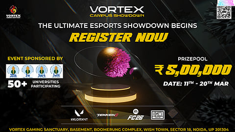 Vortex Campus Showdown Kicks Off Multi-Title College Esports Event in Noida