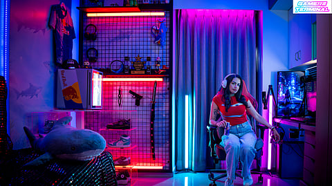 GodLike Esports Creator Sharkshe Debuts Red Bull-Powered Gaming Room Upgrade