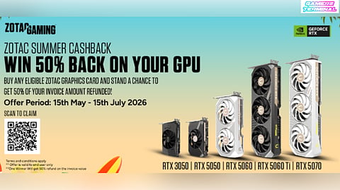ZOTAC Summer Cashback Campaign Gives Buyers Chance to Win 50% Refund on GPUs