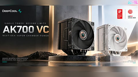 DeepCool Introduces AK700 VC Air Cooler With Vapor Chamber Technology  
