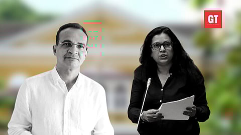 Panaji MLA Atanasio Monserrate and Revenue Minister Jennifer Monserrate