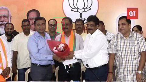 Joesph Sequiera joined BJP in the presence of Chief Minister Pramod Sawant and state BJP chief Sadanand Tanavade 