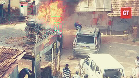 Two persons were killed after a factory was set on fire by angry locals at Balli village during a tribals agitation in 2011 (File Picture)