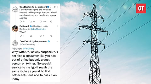 Goa Electricity Dept’s tweets frustration over power cut; goes viral